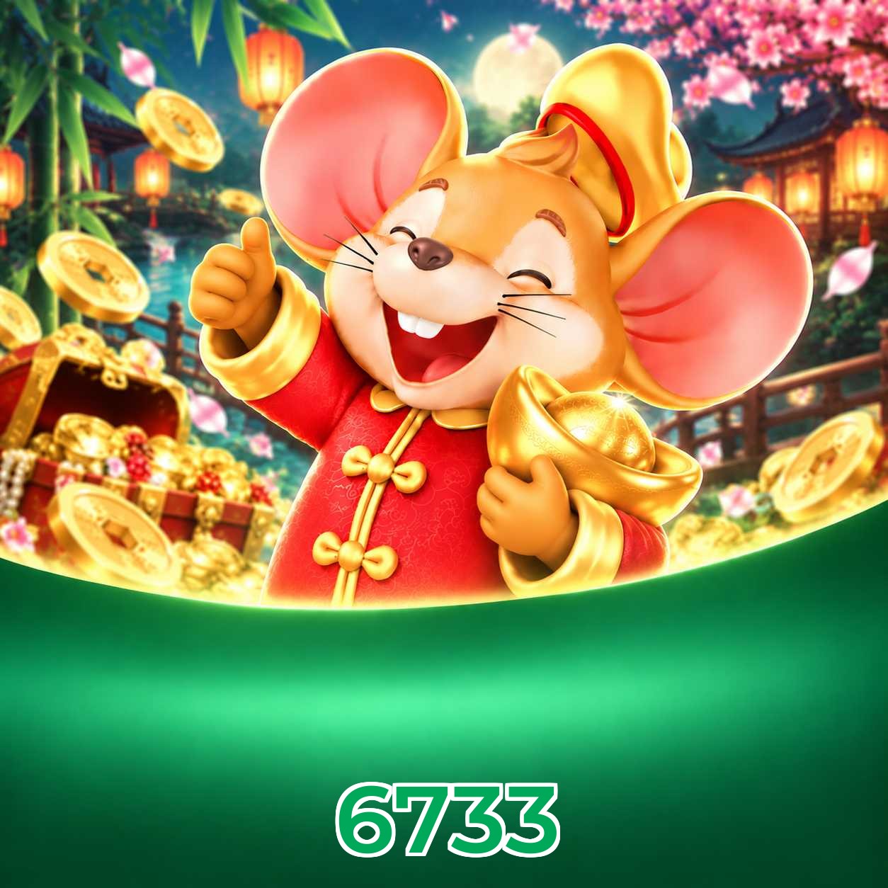 6733