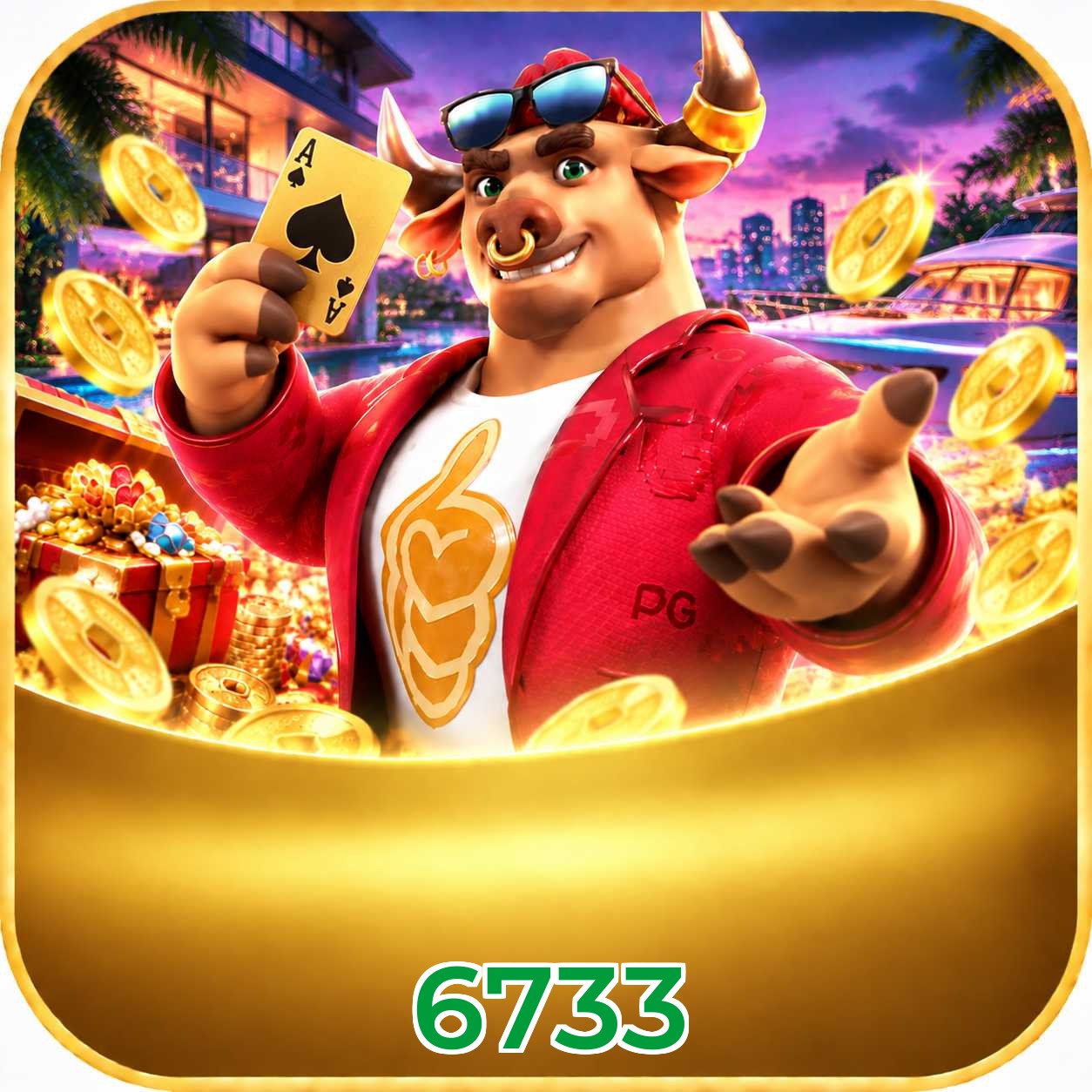 6733