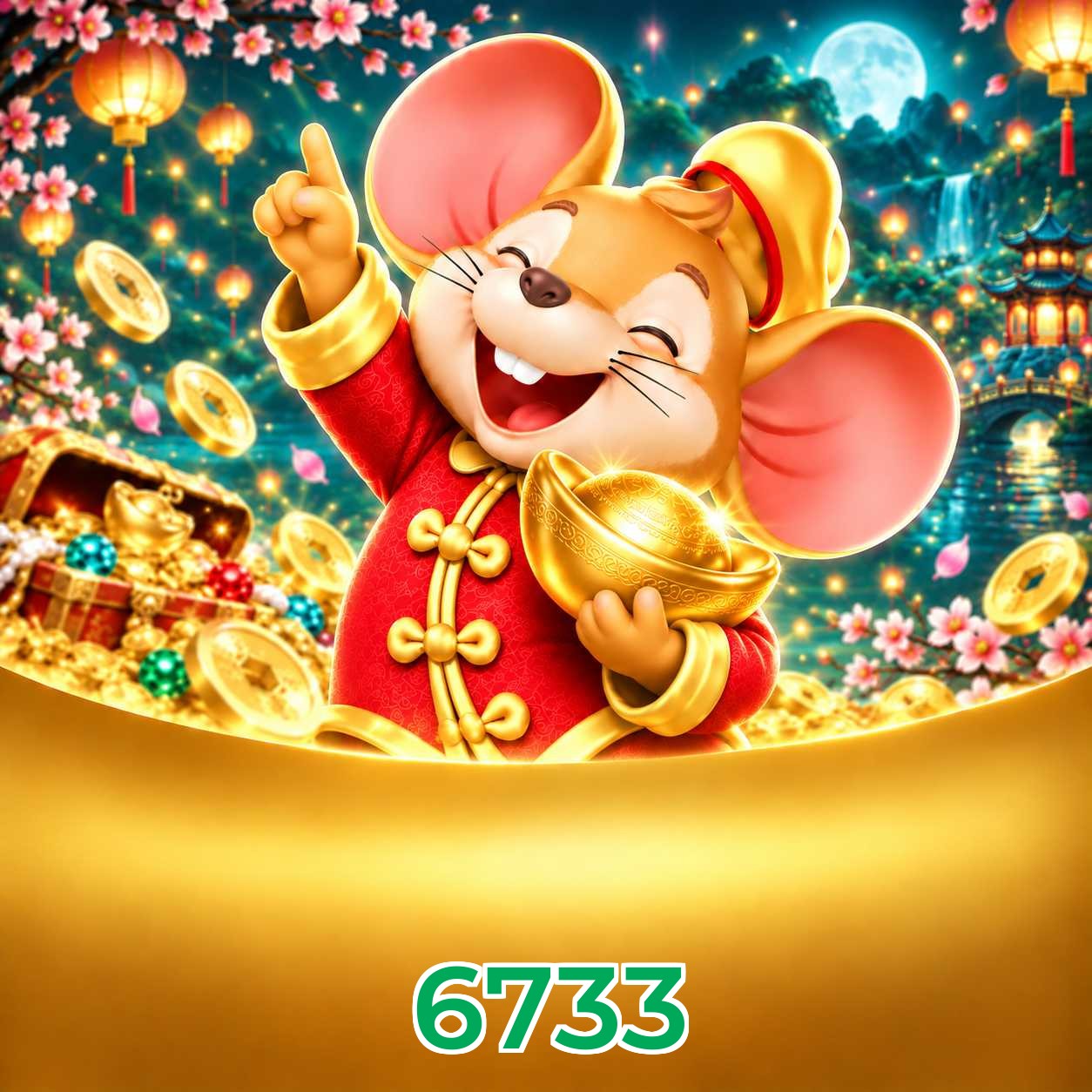 6733